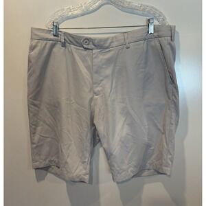 Bugatchi Mens Grey Performance Golf Shorts Size 42 Flat Front JX6200 B42S